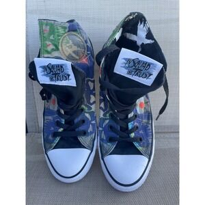 Converse Suicide Squad High Top Mens 7 Blue Graphic Print Excellent Shoes DC Gel